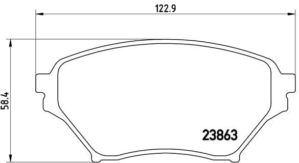 BREMBO Sada brzdových platničiek kotúčovej brzdy P49029 1