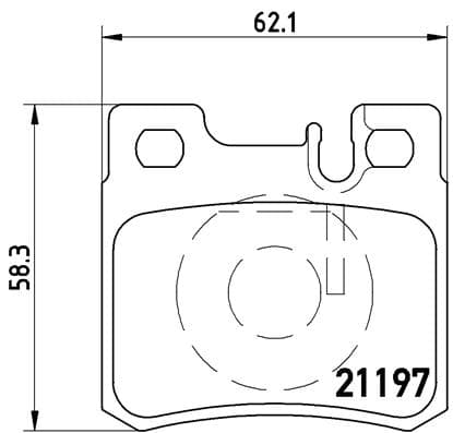 BREMBO Sada brzdových platničiek kotúčovej brzdy P50009 1