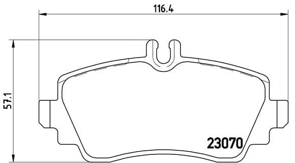 BREMBO Sada brzdových platničiek kotúčovej brzdy P50036 1