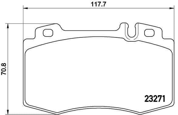 BREMBO Sada brzdových platničiek kotúčovej brzdy P50041 1
