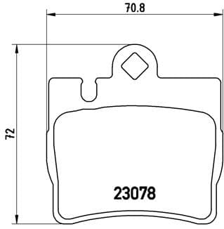 BREMBO Sada brzdových platničiek kotúčovej brzdy P50042 1