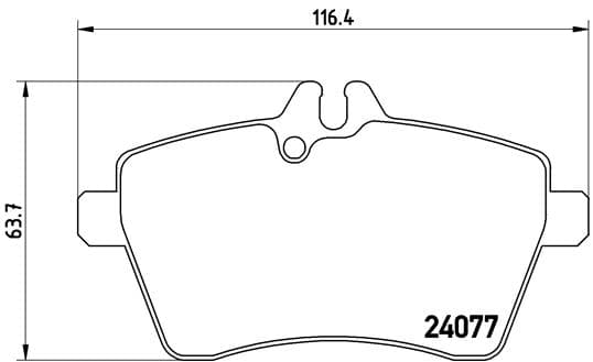 BREMBO Sada brzdových platničiek kotúčovej brzdy P50056 1