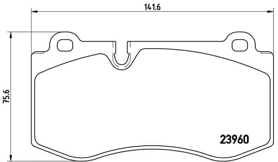 BREMBO Sada brzdových platničiek kotúčovej brzdy P50074 1