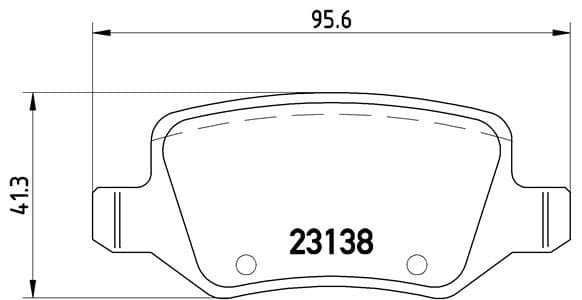 BREMBO Sada brzdových platničiek kotúčovej brzdy P50090 1