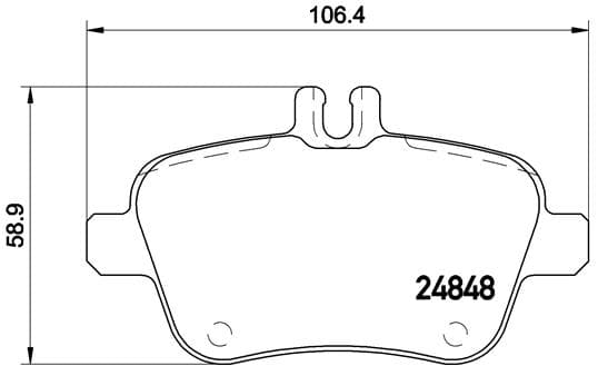 BREMBO Sada brzdových platničiek kotúčovej brzdy P50091 1