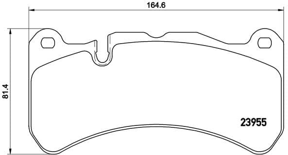 BREMBO Sada brzdových platničiek kotúčovej brzdy P50092 1