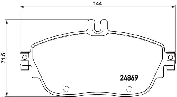 BREMBO Sada brzdových platničiek kotúčovej brzdy P50093 1