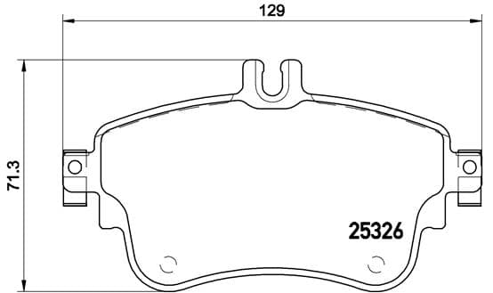 BREMBO Sada brzdových platničiek kotúčovej brzdy P50094 1