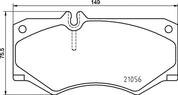 BREMBO Sada brzdových platničiek kotúčovej brzdy P50134 1