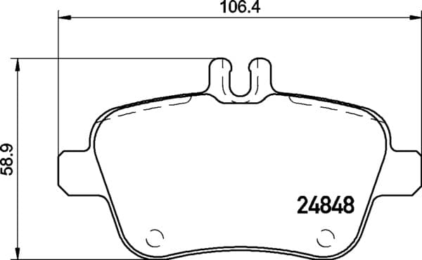 BREMBO Sada brzdových platničiek kotúčovej brzdy P 50 135 1