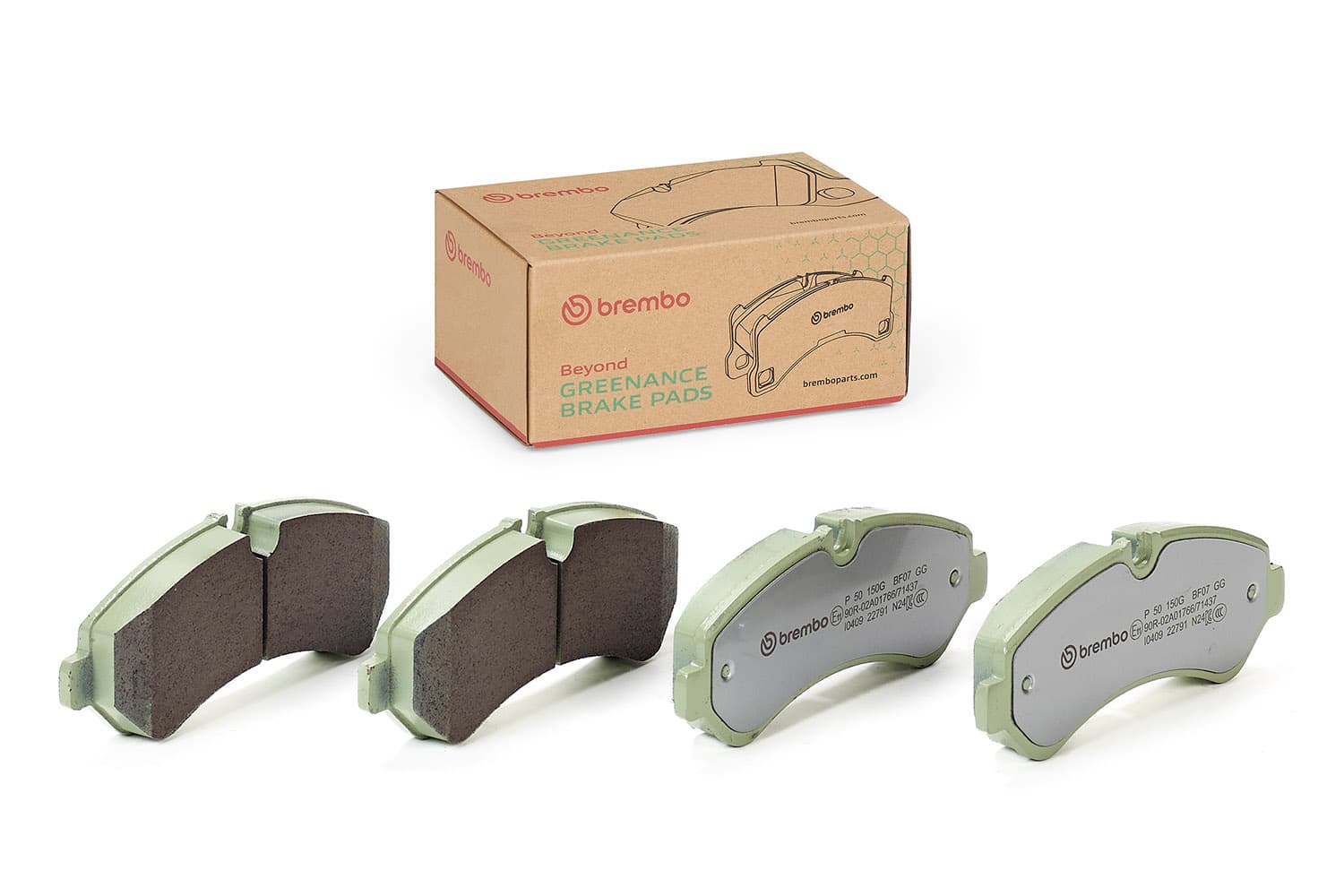 BREMBO Sada brzdových platničiek kotúčovej brzdy P 50 150G 1