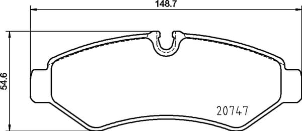 BREMBO Sada brzdových platničiek kotúčovej brzdy P50155 1