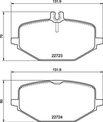 BREMBO Sada brzdových platničiek kotúčovej brzdy P 50 161 1