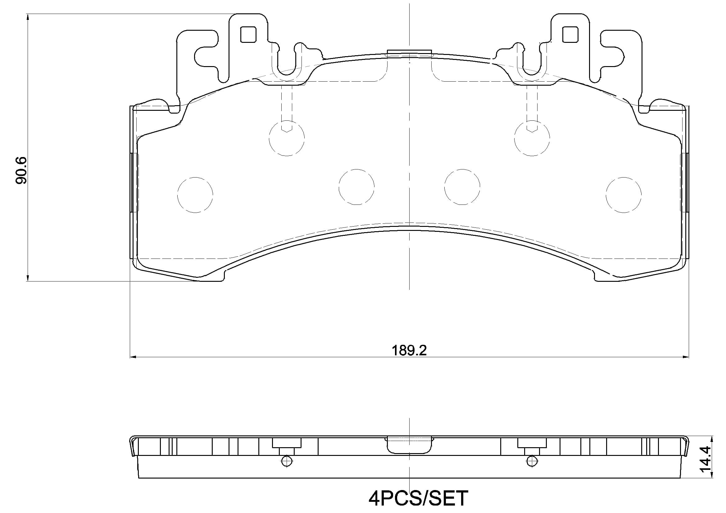 BREMBO Sada brzdových platničiek kotúčovej brzdy P 50 182 1