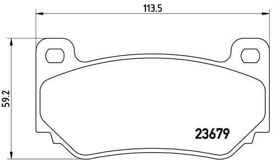BREMBO Sada brzdových platničiek kotúčovej brzdy P52018 1
