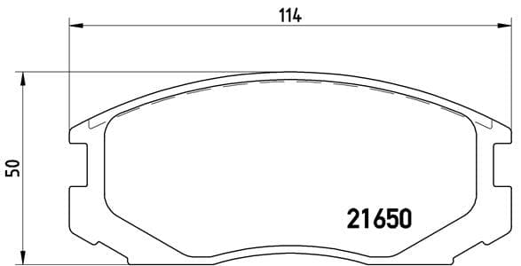 BREMBO Sada brzdových platničiek kotúčovej brzdy P54015 1