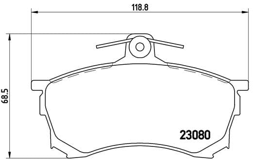 BREMBO Sada brzdových platničiek kotúčovej brzdy P54021 1