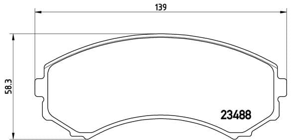 BREMBO Sada brzdových platničiek kotúčovej brzdy P54029 1