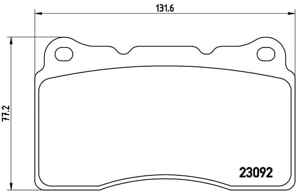 BREMBO Sada brzdových platničiek kotúčovej brzdy P54040 1