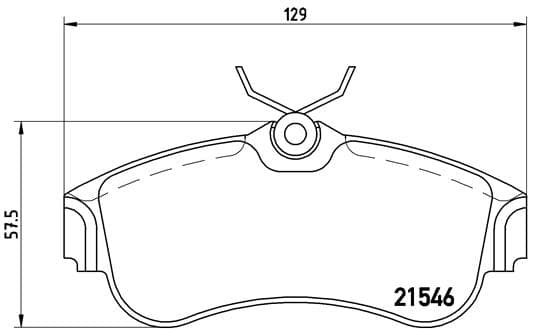 BREMBO Sada brzdových platničiek kotúčovej brzdy P56022 1