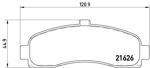 BREMBO Sada brzdových platničiek kotúčovej brzdy P56031 1