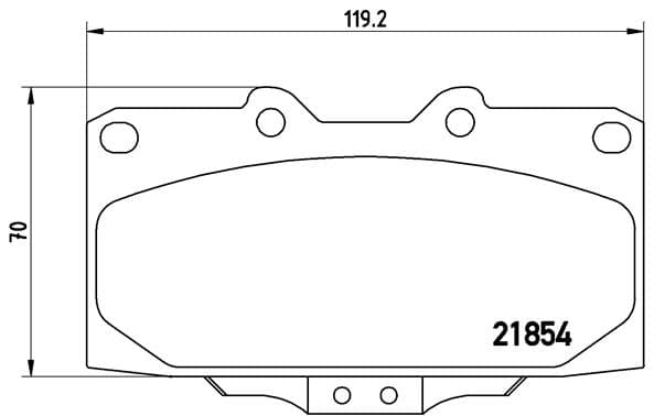 BREMBO Sada brzdových platničiek kotúčovej brzdy P56034 1