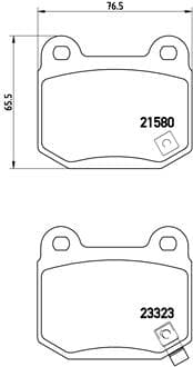BREMBO Sada brzdových platničiek kotúčovej brzdy P56048 1