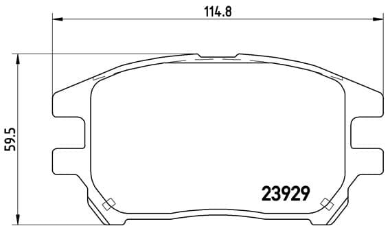 BREMBO Sada brzdových platničiek kotúčovej brzdy P56050 1