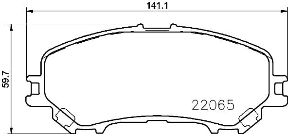 BREMBO Sada brzdových platničiek kotúčovej brzdy P56100 1