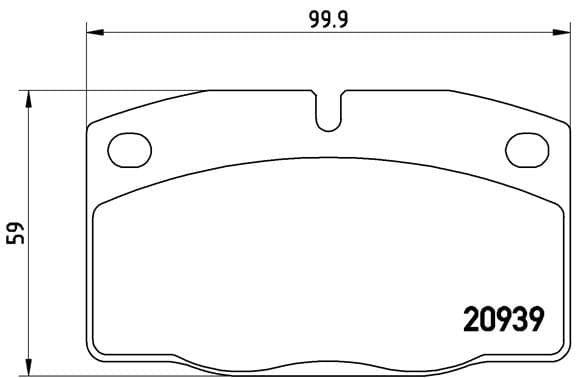BREMBO Sada brzdových platničiek kotúčovej brzdy P59005 1