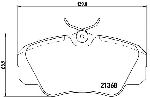 BREMBO Sada brzdových platničiek kotúčovej brzdy P59016 1