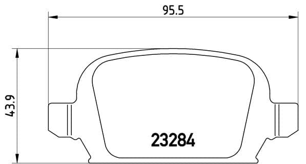BREMBO Sada brzdových platničiek kotúčovej brzdy P59037 1