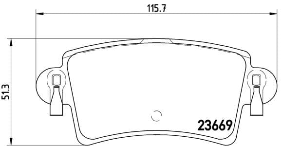 BREMBO Sada brzdových platničiek kotúčovej brzdy P59040 1