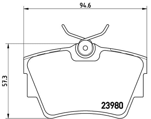 BREMBO Sada brzdových platničiek kotúčovej brzdy P59041 1