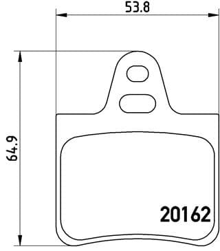 BREMBO Sada brzdových platničiek kotúčovej brzdy P61037 1