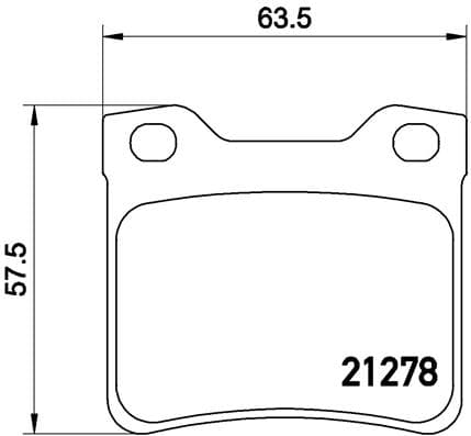BREMBO Sada brzdových platničiek kotúčovej brzdy P61058 1