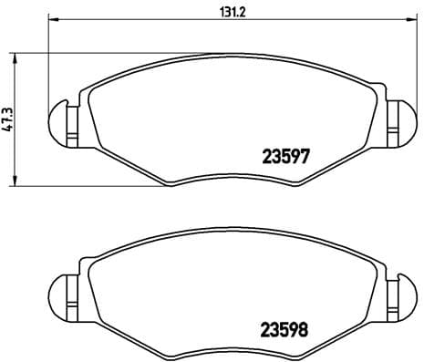 BREMBO Sada brzdových platničiek kotúčovej brzdy P61063 1