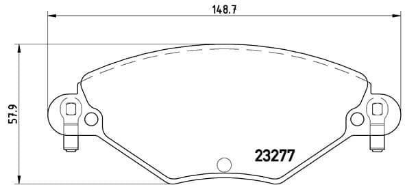 BREMBO Sada brzdových platničiek kotúčovej brzdy P61071 1