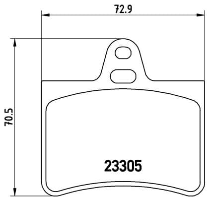 BREMBO Sada brzdových platničiek kotúčovej brzdy P61073 1