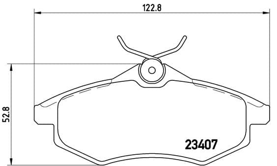 BREMBO Sada brzdových platničiek kotúčovej brzdy P61074 1