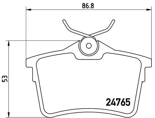 BREMBO Sada brzdových platničiek kotúčovej brzdy P61084 1