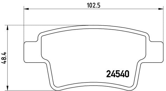 BREMBO Sada brzdových platničiek kotúčovej brzdy P61085 1