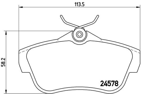 BREMBO Sada brzdových platničiek kotúčovej brzdy P61095 1