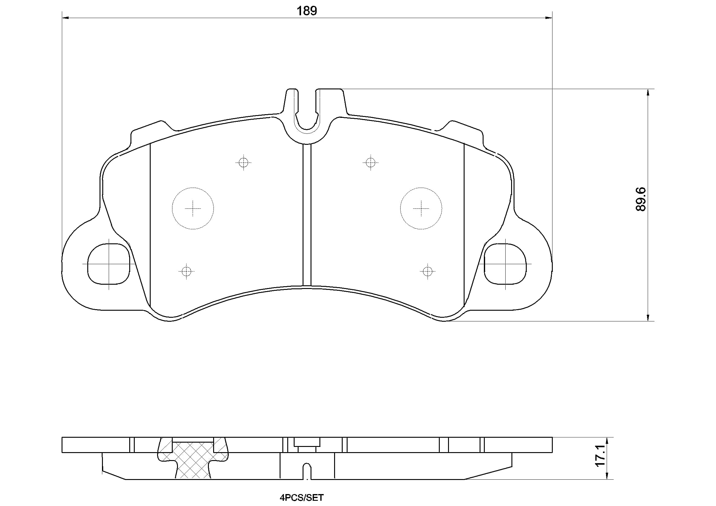BREMBO Sada brzdových platničiek kotúčovej brzdy P 65 043X 1