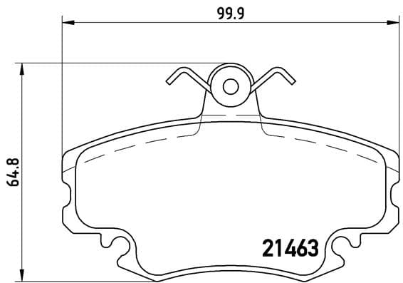 BREMBO Sada brzdových platničiek kotúčovej brzdy P68008 1