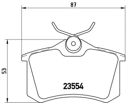 BREMBO Sada brzdových platničiek kotúčovej brzdy P68024 1