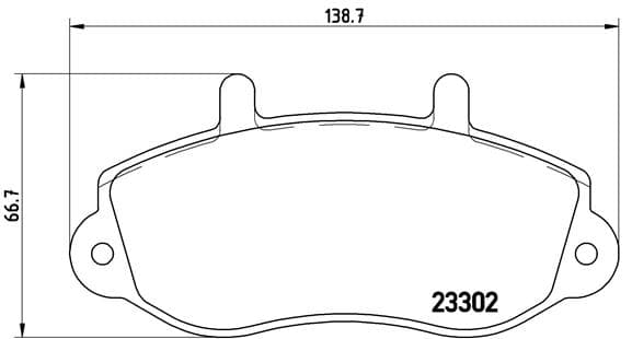 BREMBO Sada brzdových platničiek kotúčovej brzdy P68025 1