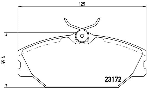 BREMBO Sada brzdových platničiek kotúčovej brzdy P68027 1