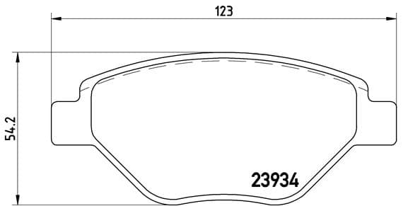 BREMBO Sada brzdových platničiek kotúčovej brzdy P68031 1
