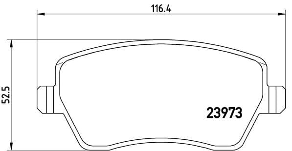 BREMBO Sada brzdových platničiek kotúčovej brzdy P68033 1